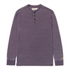 Camisa Polo Burnout Henley para hombre color morado