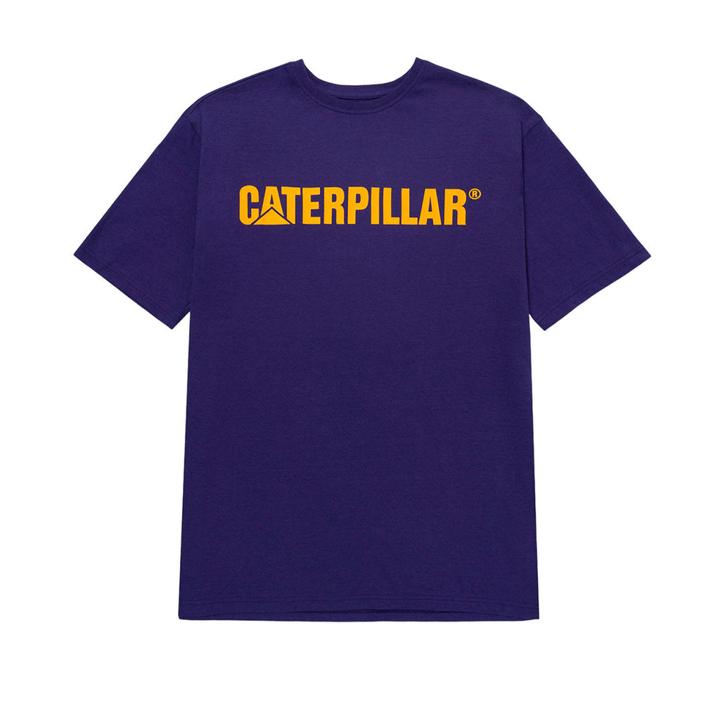 Camiseta Caterpillar Logo para hombre color morado