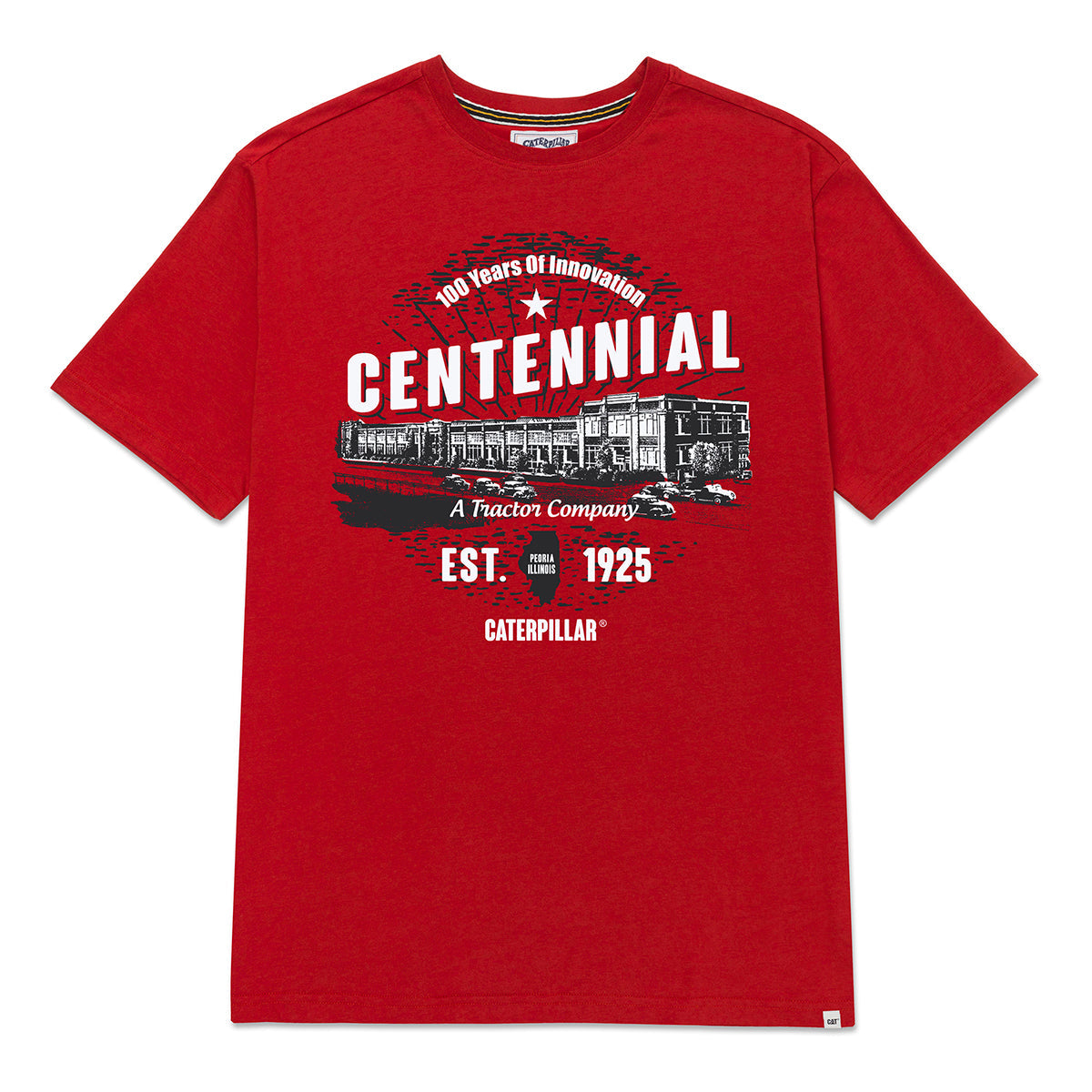 Camiseta Centennial para hombre color rojo