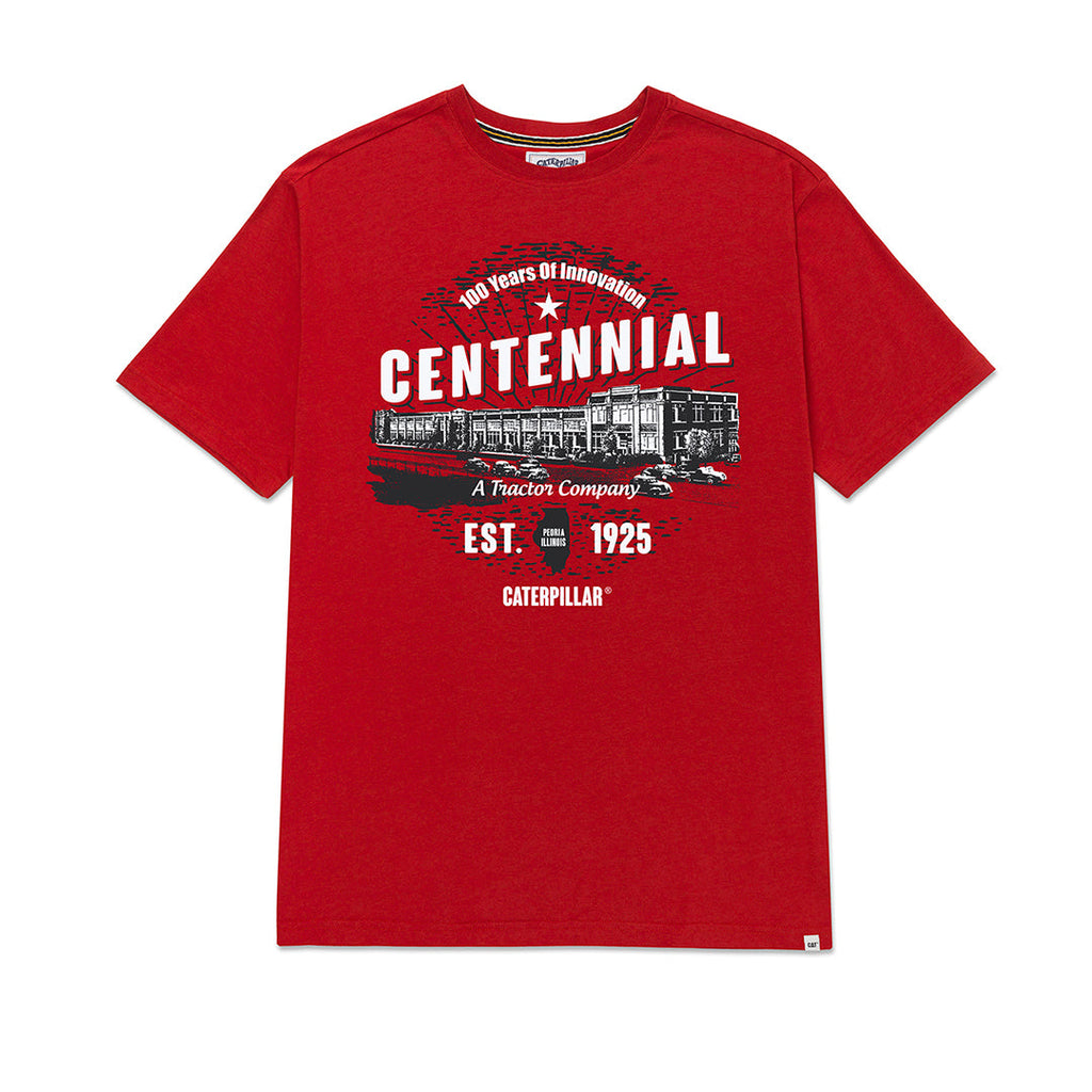 Camiseta Centennial para hombre color rojo