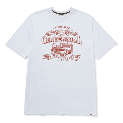 Camiseta Centennial para hombre color blanco