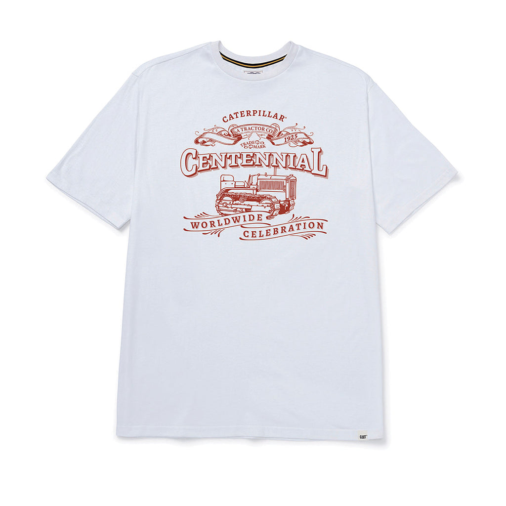 Camiseta Centennial para hombre color blanco