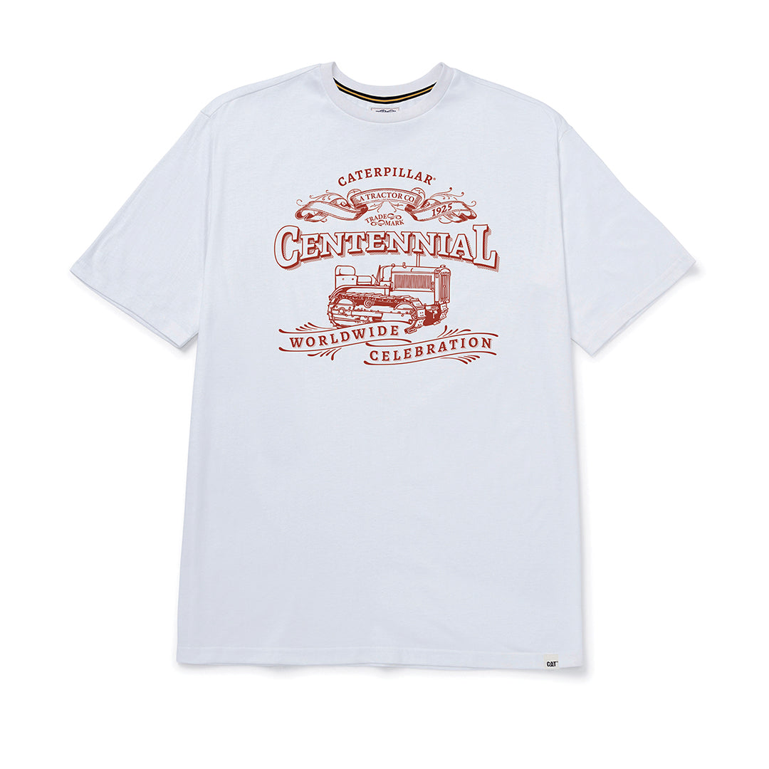 Camiseta Centennial para hombre color blanco