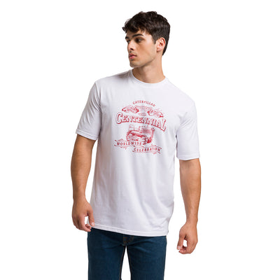 Camiseta Centennial para hombre color blanco