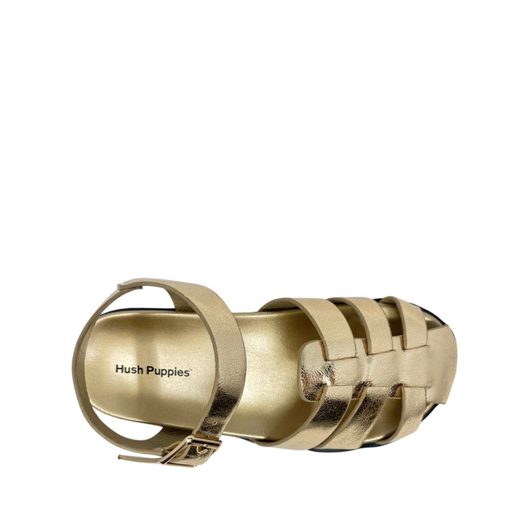 Sandalias flats Alinna para niña color dorado