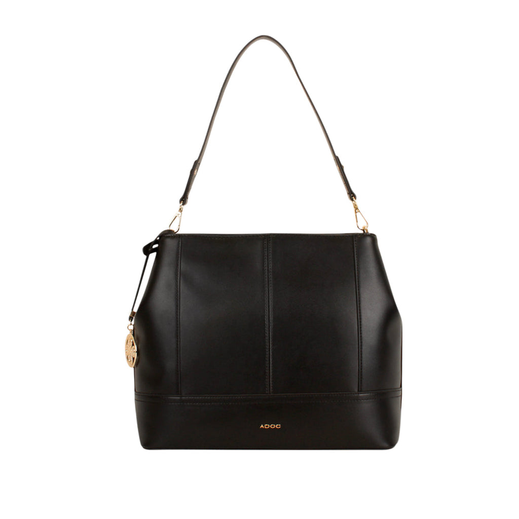 Cartera satchel Alma para mujer color negro