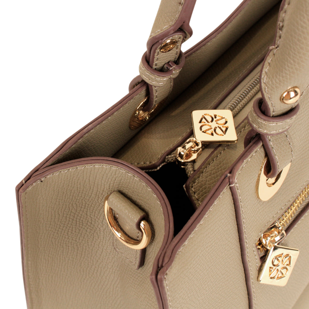 Cartera tote Alix para mujer color taupe