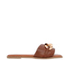 Sandalias flats Mariam para mujer color café