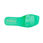 Sandalias flats Nina para mujer color verde