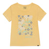 Camiseta Crew Floral para mujer color amarillo