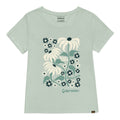 Camiseta Crew Floral para mujer color verde