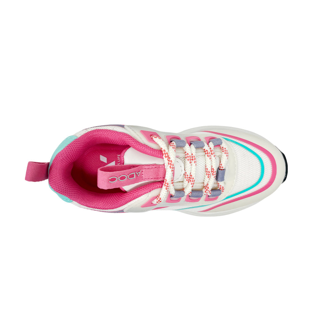 Tennis Grissel para niña color rosado y blanco