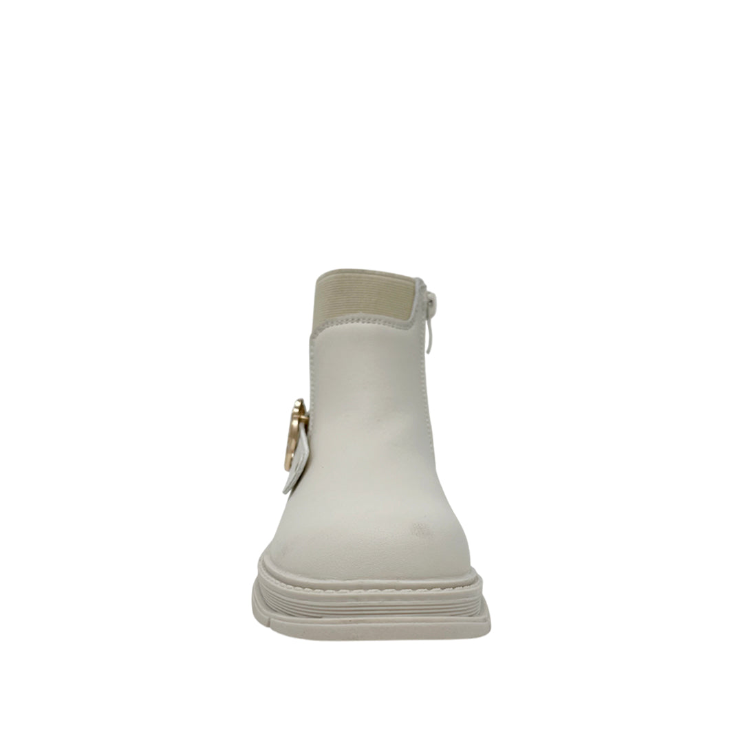 Botas Minnie para niña color hueso