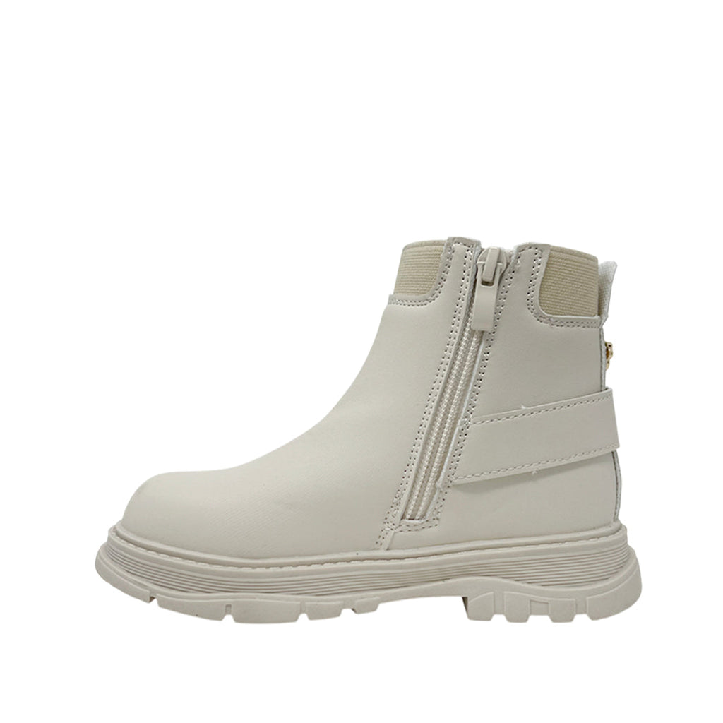 Botas Minnie para niña color hueso