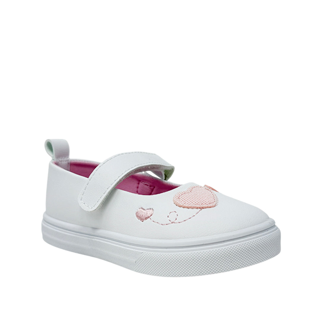 Canvas Hearht para infante color blanco