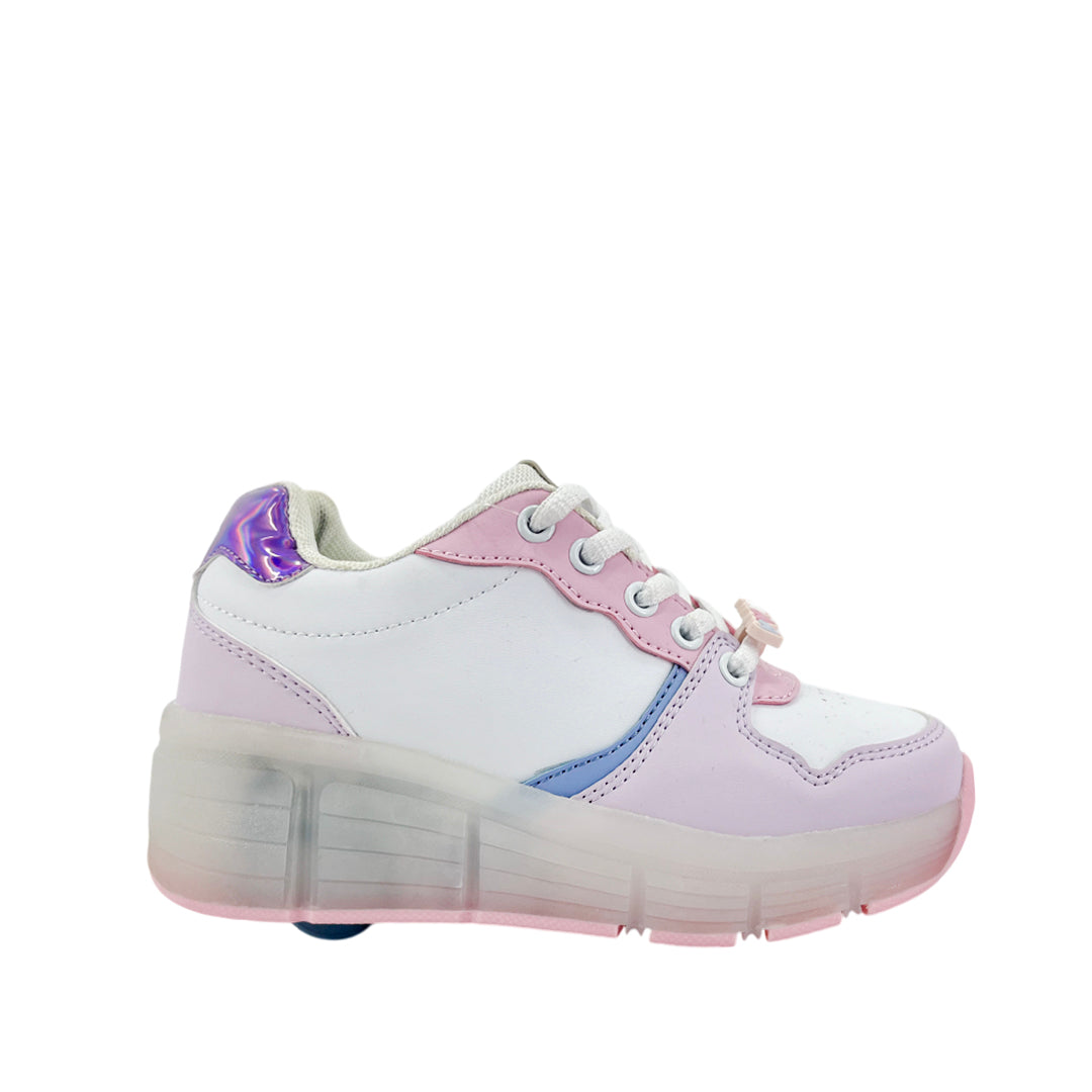 Sneakers Galaxy para niña color rosado