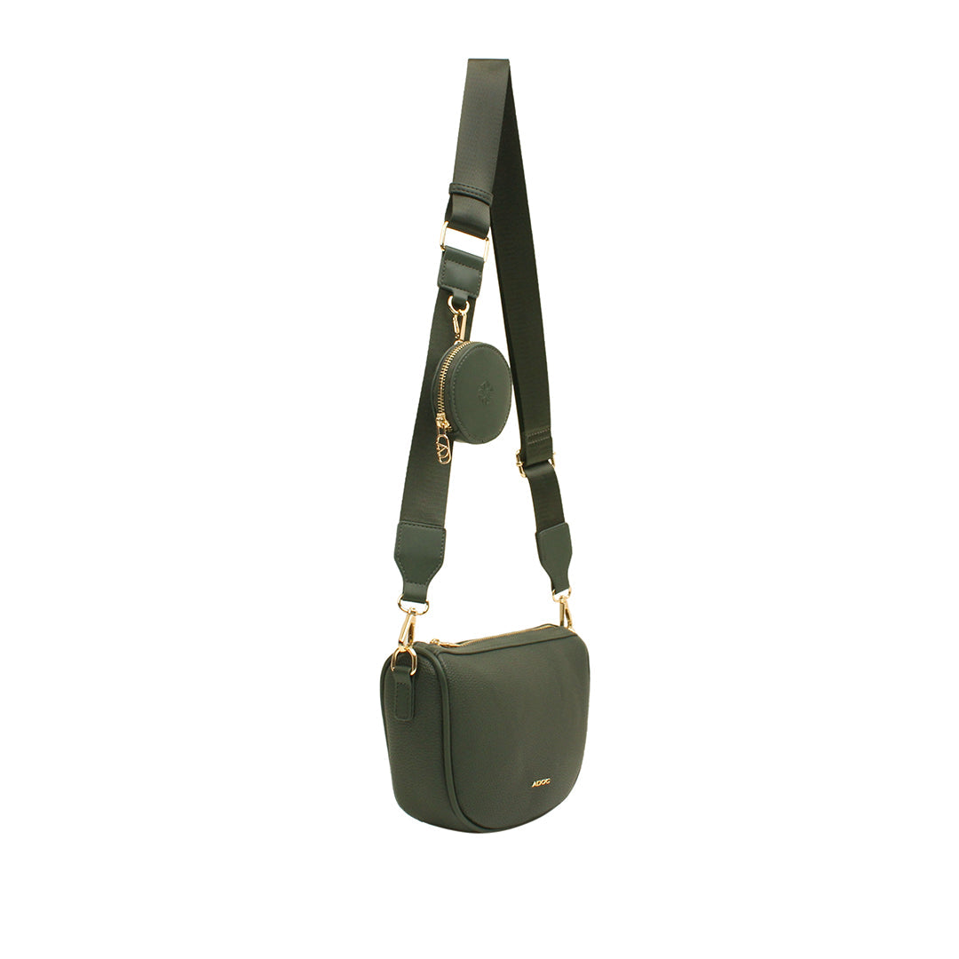 Cartera crossbody Gala para mujer color olivo