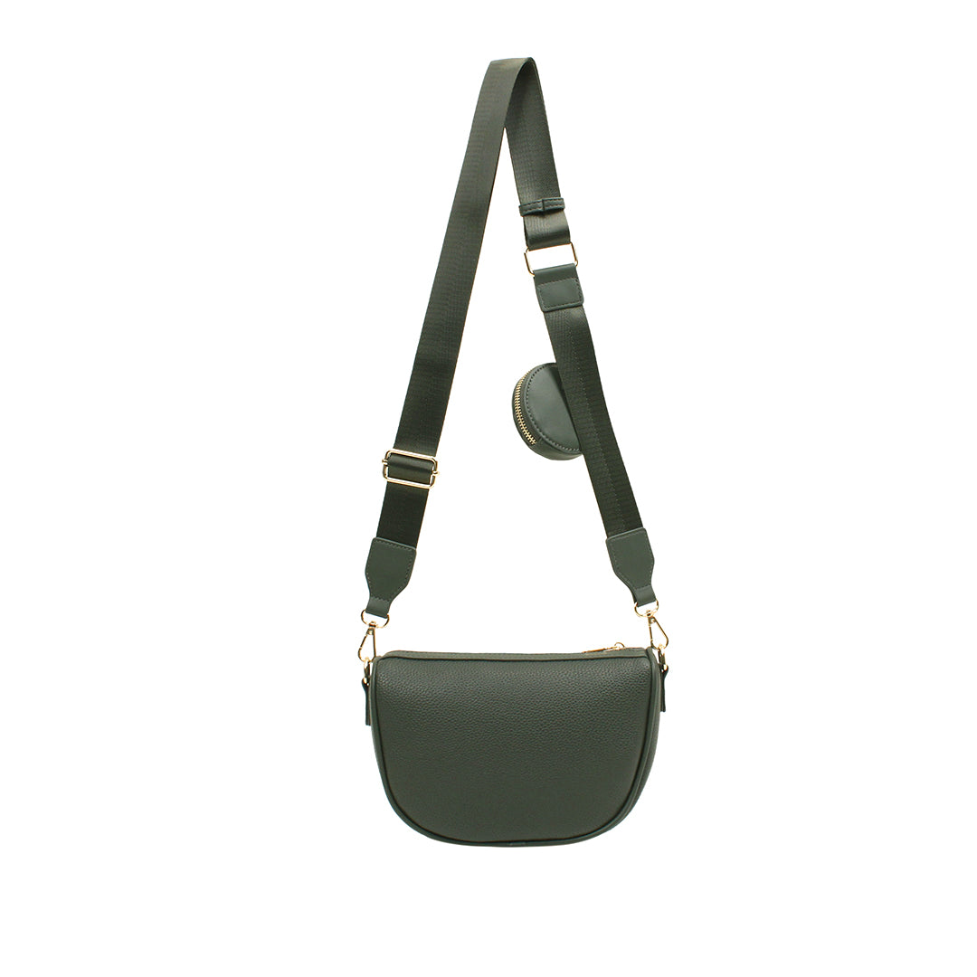 Cartera crossbody Gala para mujer color olivo