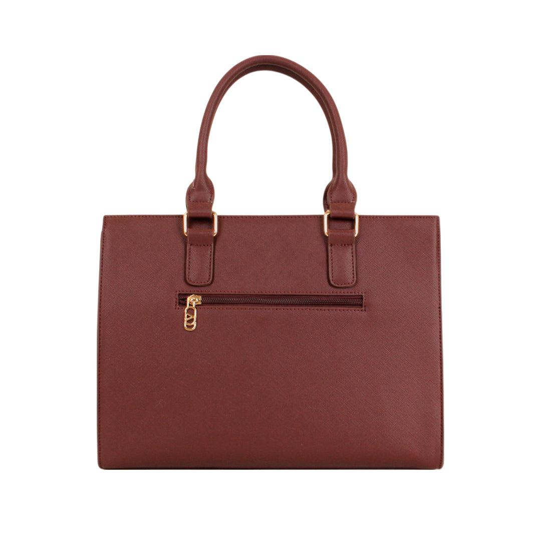 Cartera tote Hailey para mujer color vino