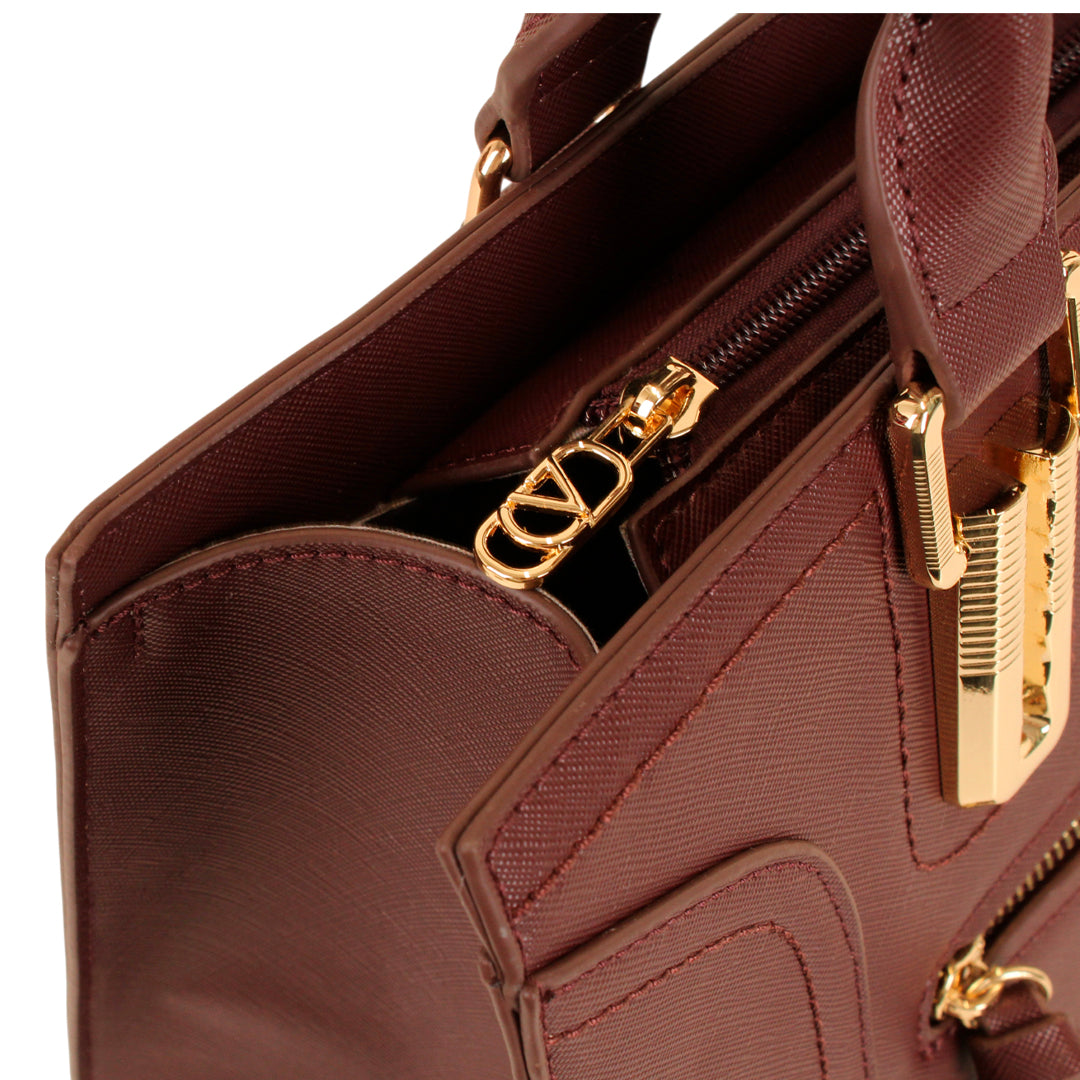 Cartera tote Hailey para mujer color vino