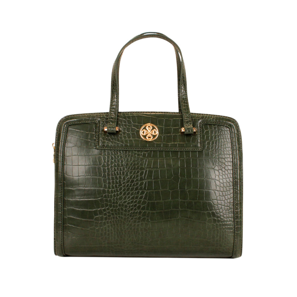 Cartera tote Kendra para mujer color olivo