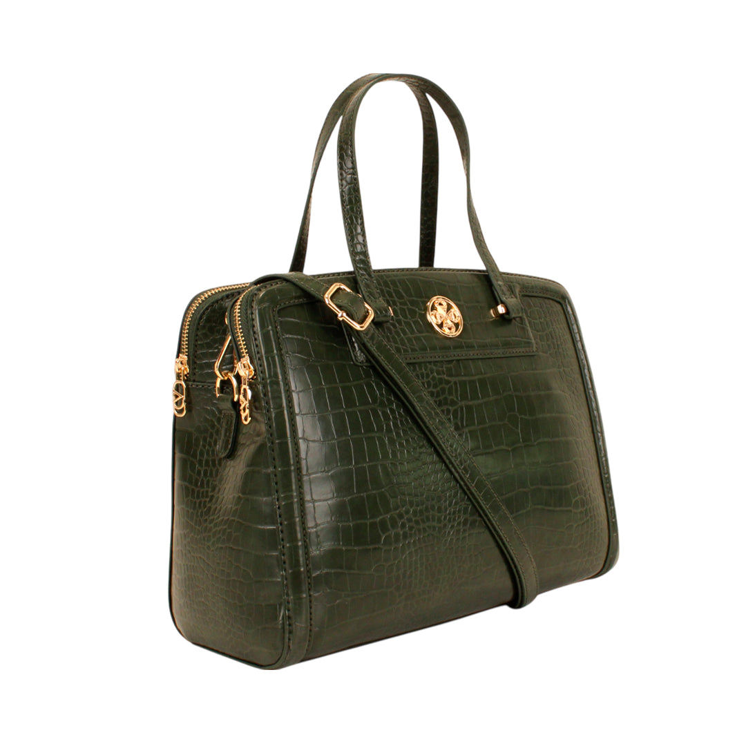 Cartera tote Kendra para mujer color olivo