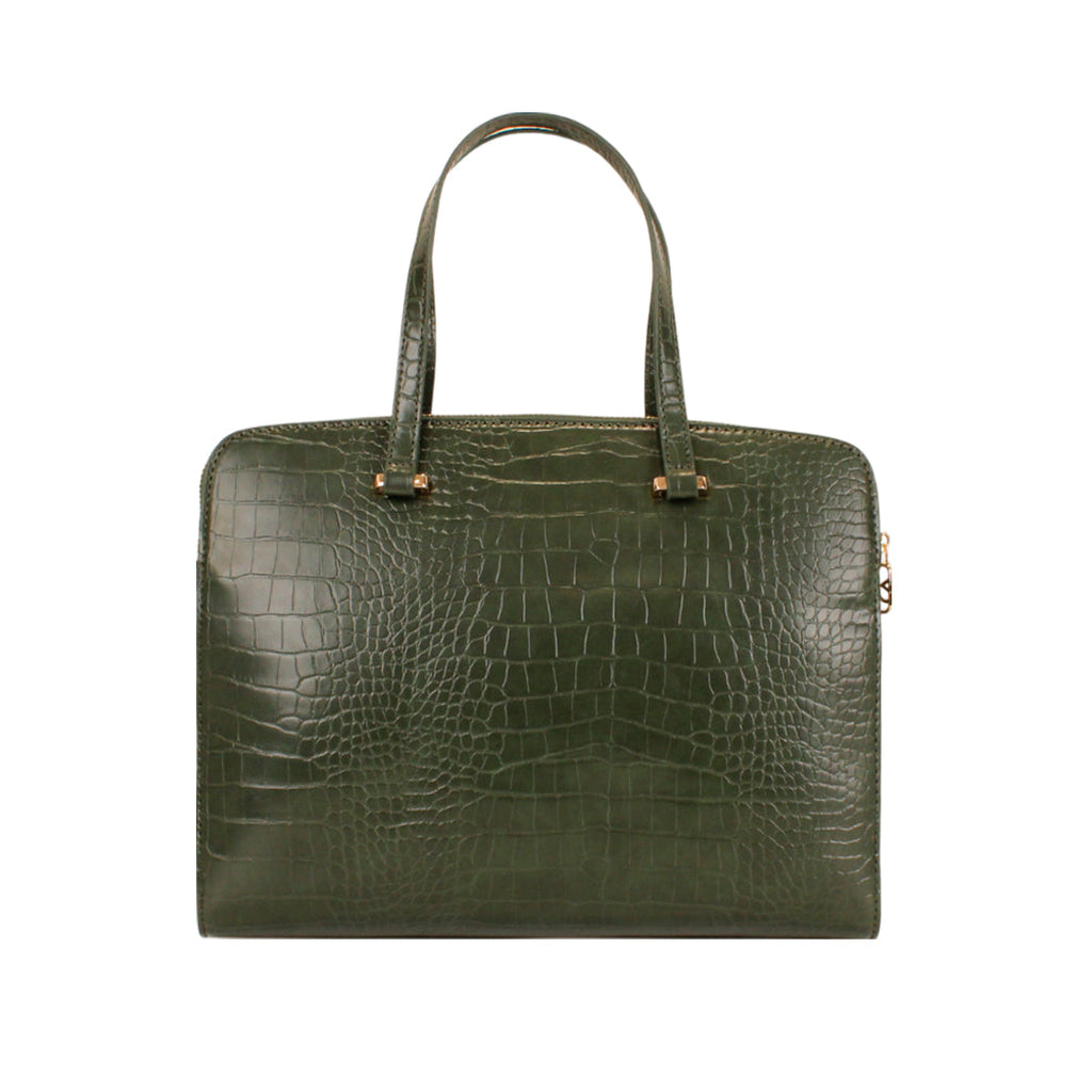 Cartera tote Kendra para mujer color olivo