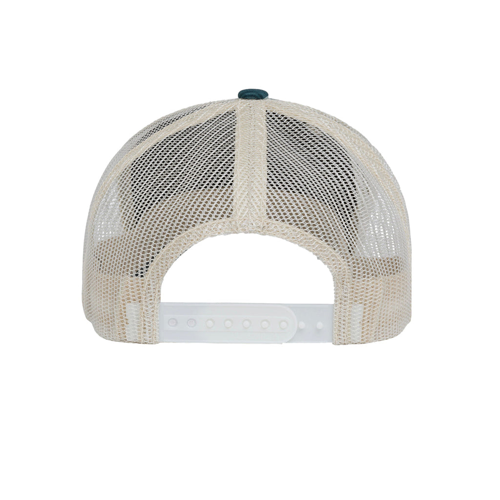 Gorra Plaid Trucker unisex color turqueza