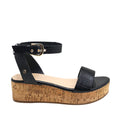 Sandalias de plataforma Padma para mujer color negro