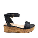 Sandalias de plataforma Padma para mujer color negro