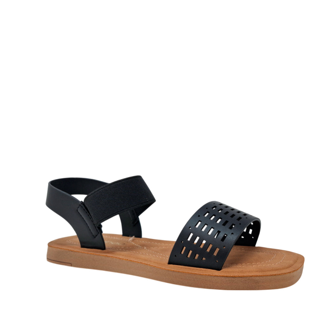 Sandalias flats Marlen para mujer color negro