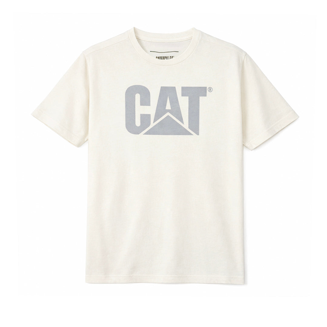 Camiseta Cat Logo para hombre color blanco