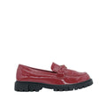 Mocasines Celine para niña color burgandy