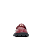 Mocasines Celine para niña color burgandy