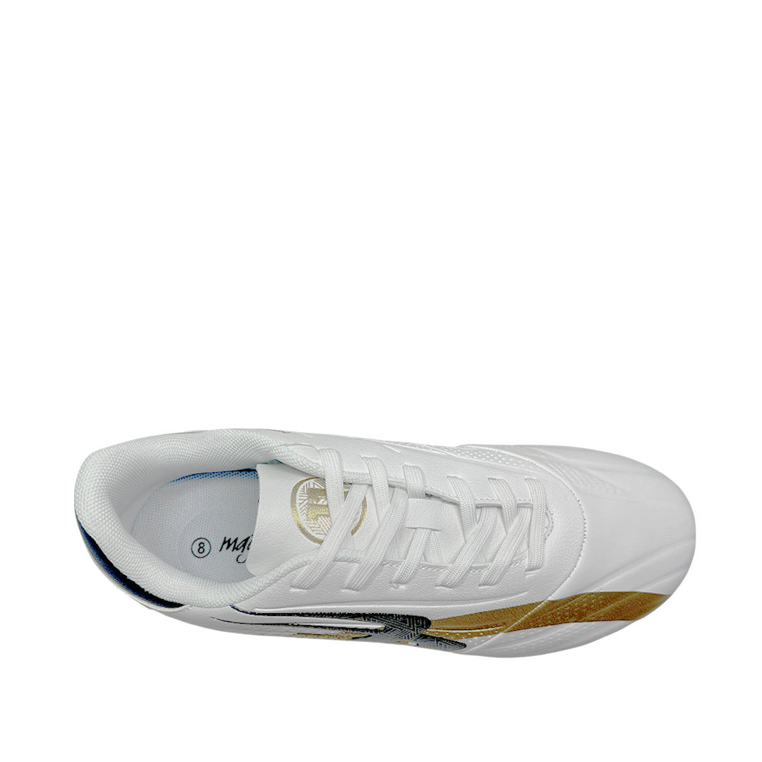 Zapatos para futbol Magia para hombre color blanco y navy