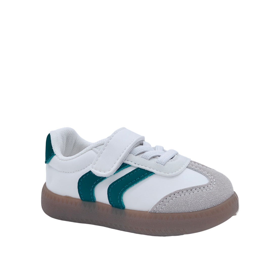 Sneakers Mario para infante color verde y blanco