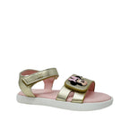 Sandalias Minnie para niña color dorado