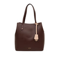 Cartera tote Ena para mujer color café