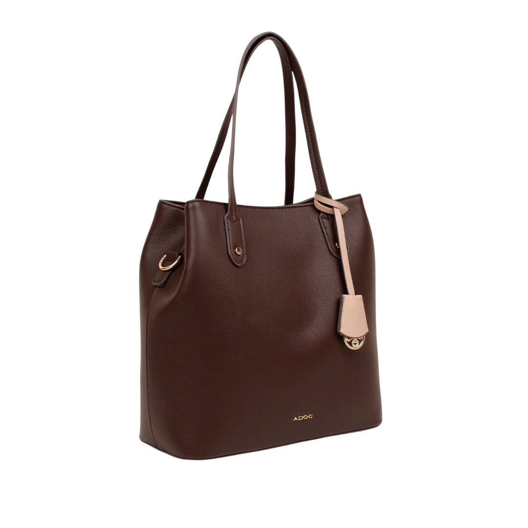 Cartera tote Ena para mujer color café