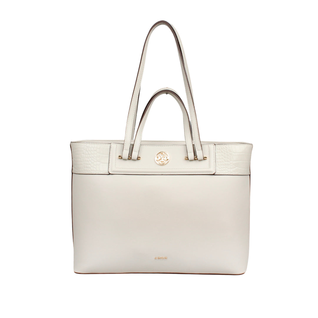 Cartera tote Indira para mujer color blanco