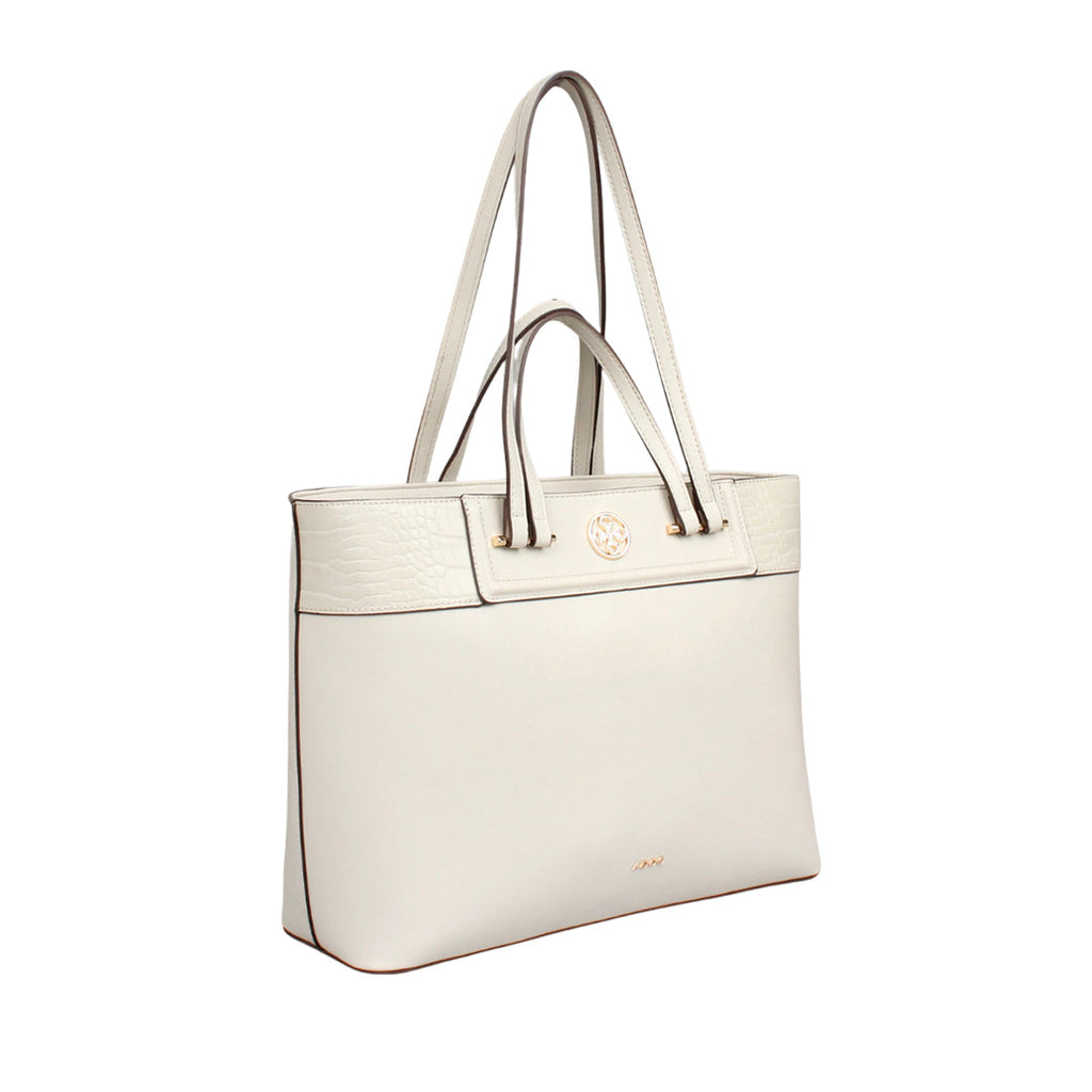 Cartera tote Indira para mujer color blanco
