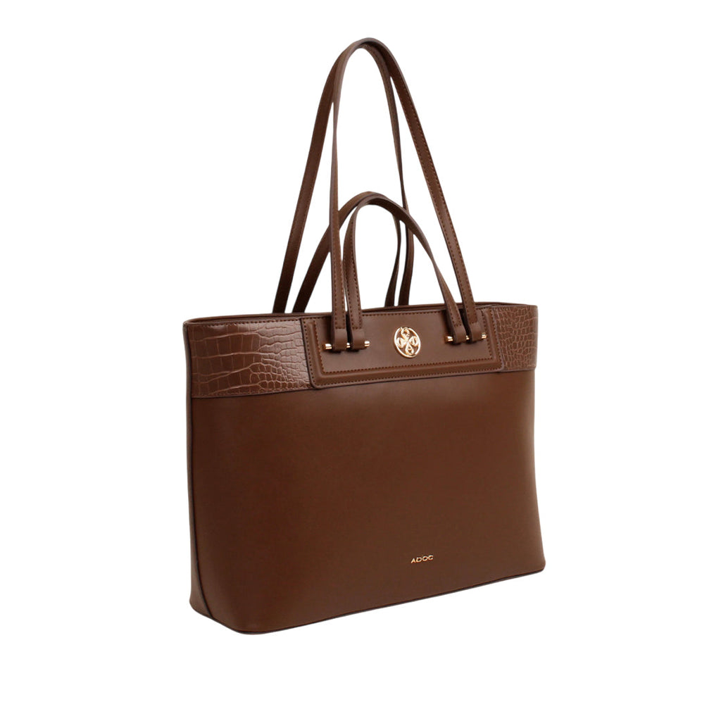 Cartera tote Indira para mujer color café