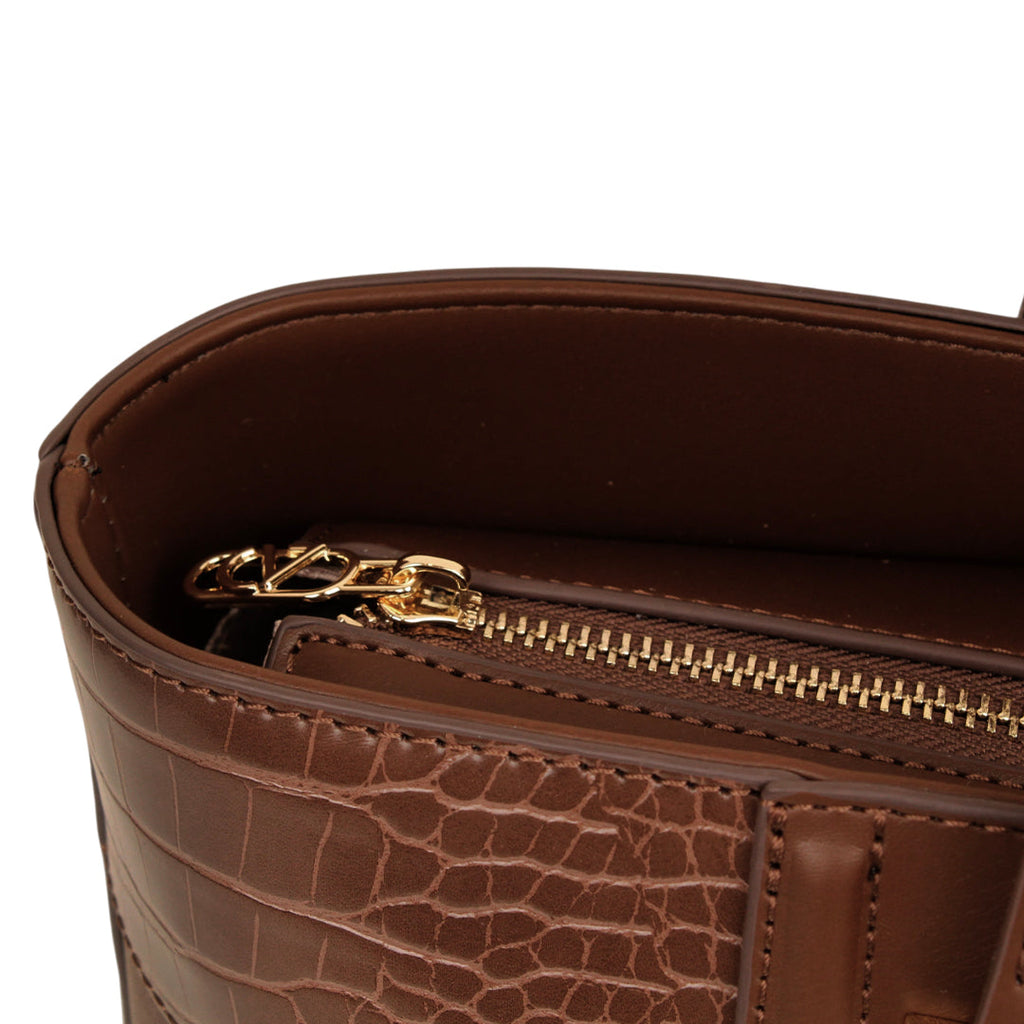 Cartera tote Indira para mujer color café