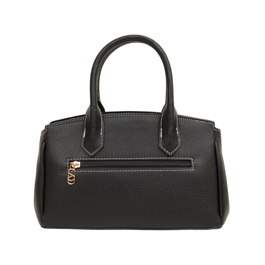 Cartera satchel Jade para mujer color negro