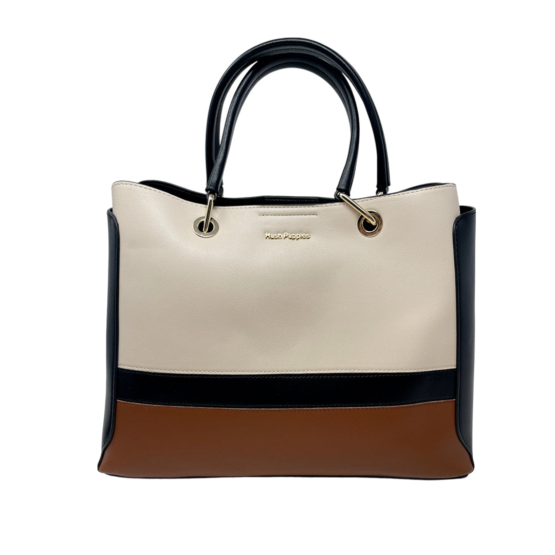Cartera tote Jade para mujer color beige
