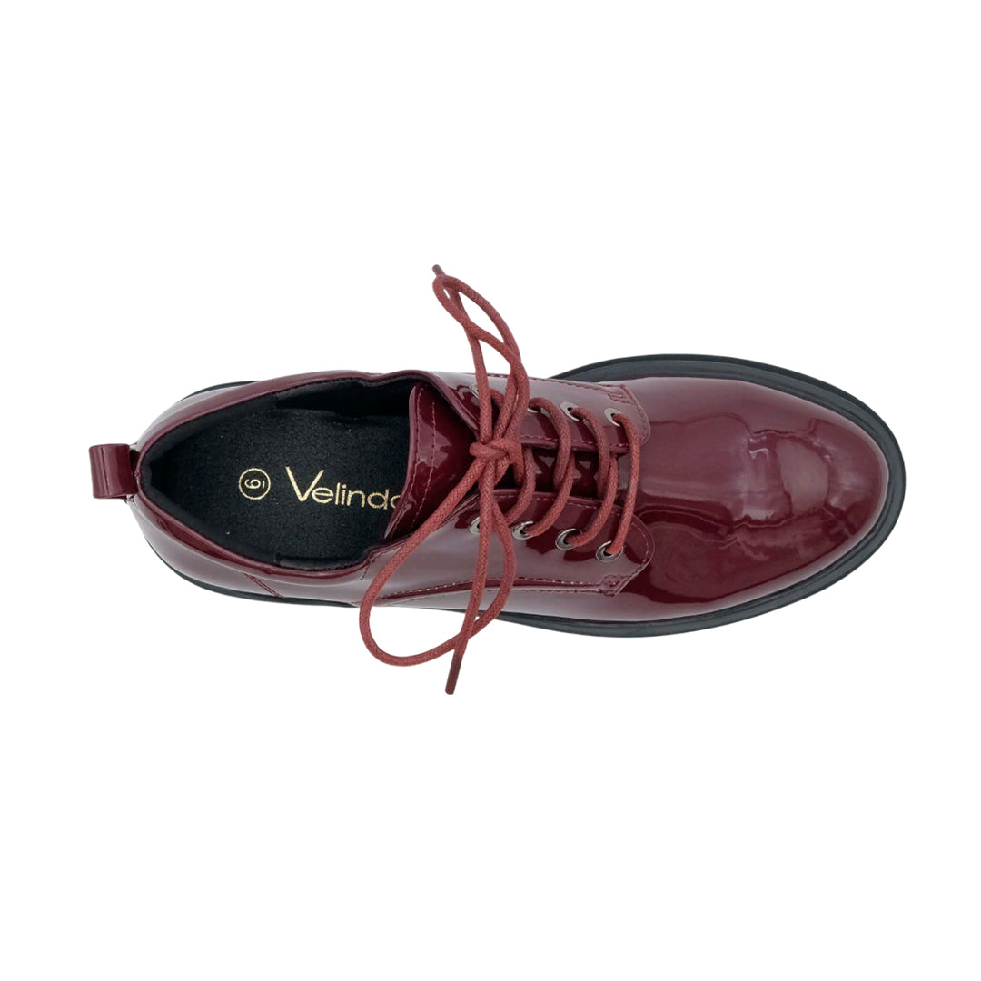 Mocasines Adriana para mujer color vino