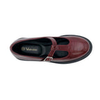 Mocasines Alberta para mujer color vino