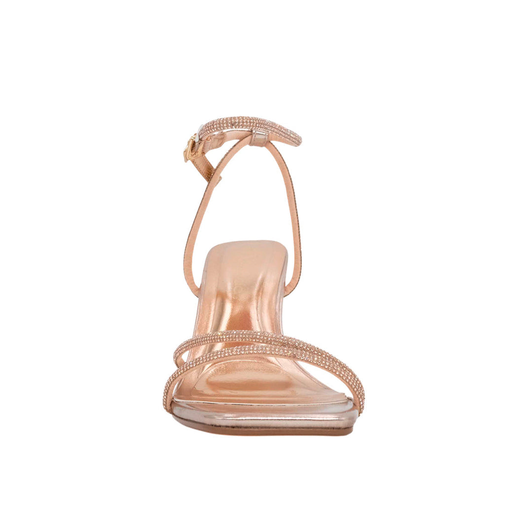 Sandalias de tacón Wilda para mujer color dorado