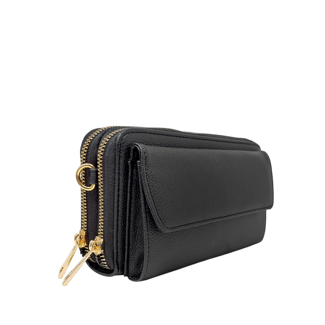 Billetera Lara para mujer color negro