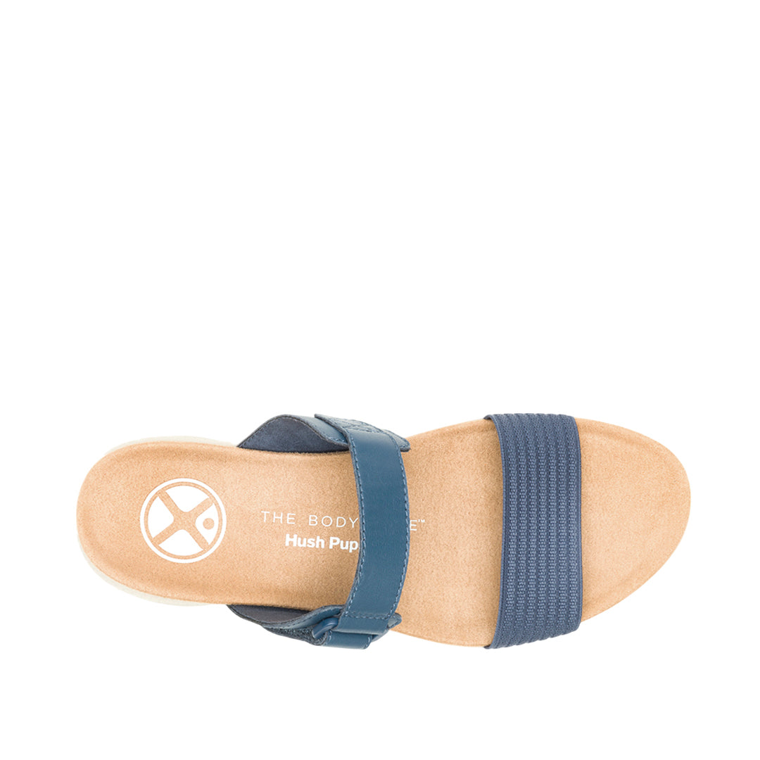 Sandalias de cuña Breathe Gore Slide para mujer color navy